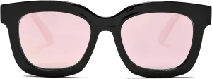 Square Cat Eye Polarized Sunglasses for Women Retro Classic Vintage Trendy Cateye Shades Sunnies