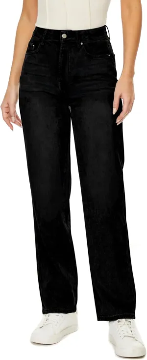 Straight Leg Jeans for Women High Waisted Relaxed Fit Button Fly Distressed Boyfriend Mom Jeans