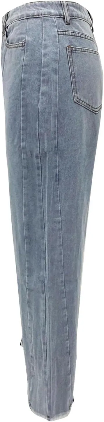 Straight Leg Stretchy Jeans Leg Jeans Loose Wide Leg Casual Pants Woman's Jeans Jeans Woman Jeans Jeans for Women