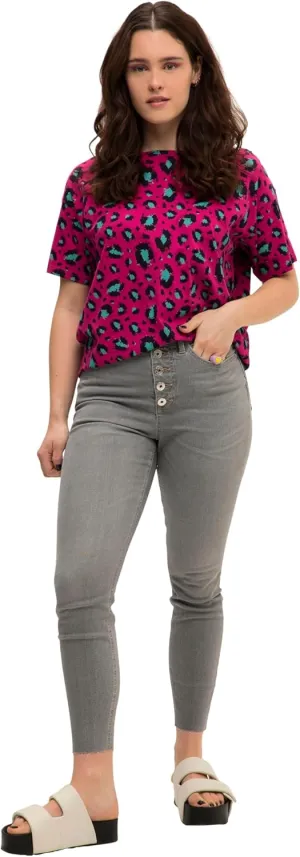 Studio Untold Womenswear Plus Size Curvy Button Fly Stretch Fit Skinny Jeans 821248