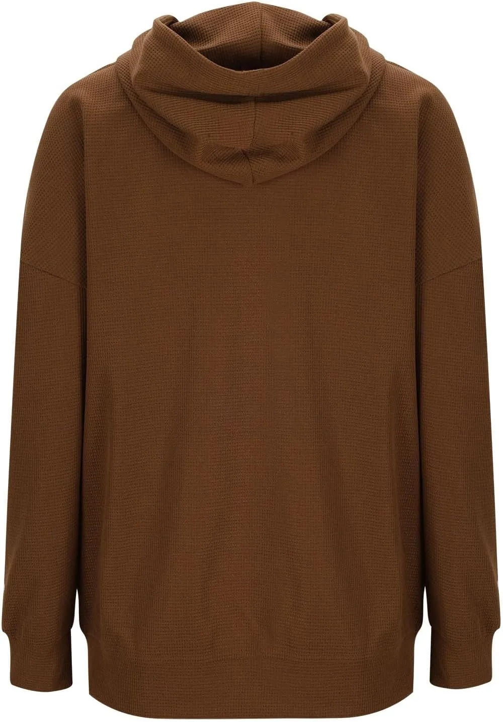 Sweatshirt for Women 2024 Oversized Solid Drawstring Hoodies Wide Hem Casual Loose Fit Crop Sweatshirt with Pockets