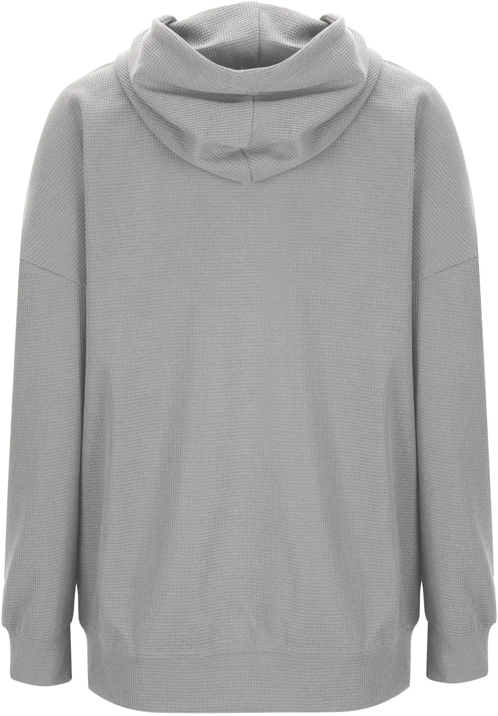Sweatshirt for Women 2024 Oversized Solid Drawstring Hoodies Wide Hem Casual Loose Fit Crop Sweatshirt with Pockets