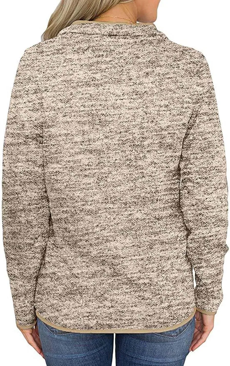 Sweatshirt Women No Hood,Long Sleeve Shirts for Women Winter Fashion Solid Color Long Sleeved Sweatshirt