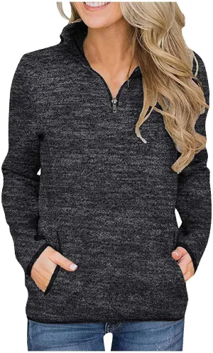 Sweatshirt Women No Hood,Long Sleeve Shirts for Women Winter Fashion Solid Color Long Sleeved Sweatshirt