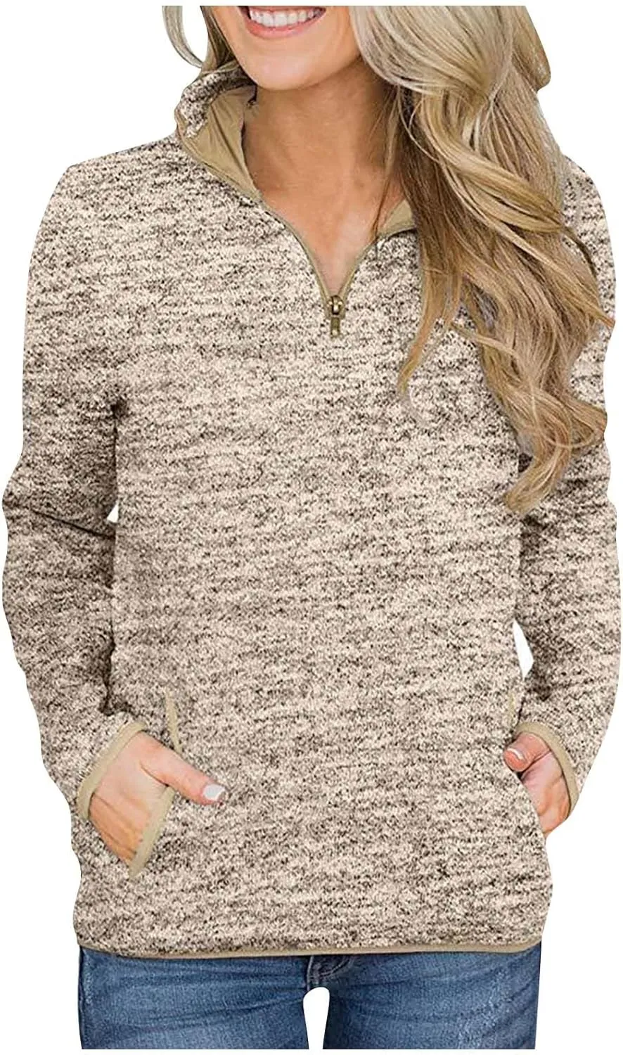 Sweatshirt Women No Hood,Long Sleeve Shirts for Women Winter Fashion Solid Color Long Sleeved Sweatshirt