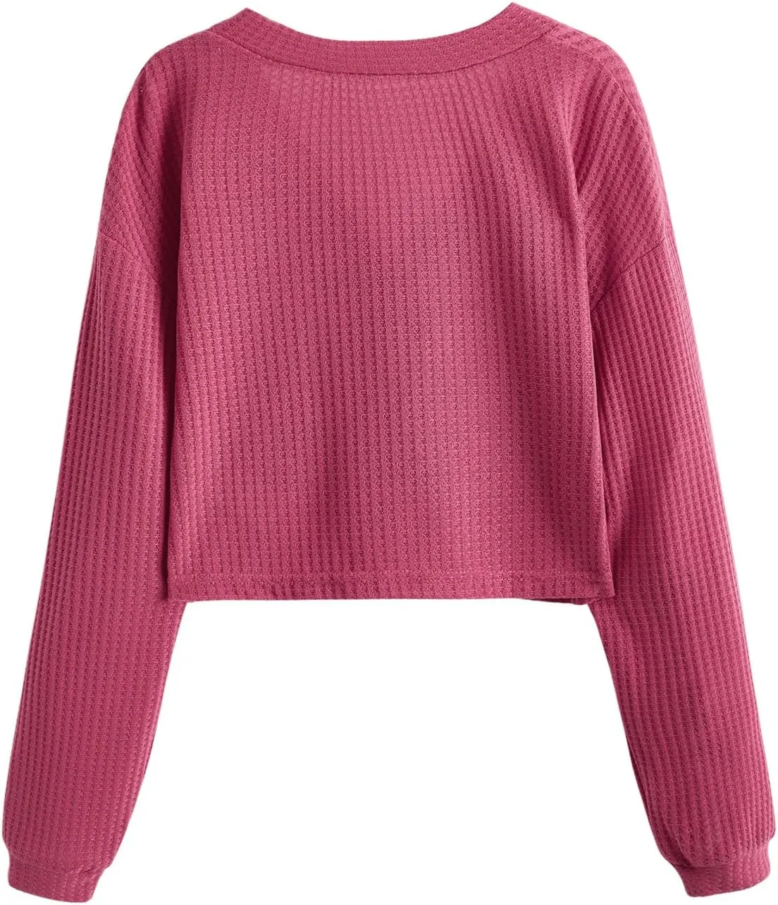 SweatyRocks Women's Long Sleeve Button Front V Neck Soft Knit Cardigan Sweaters