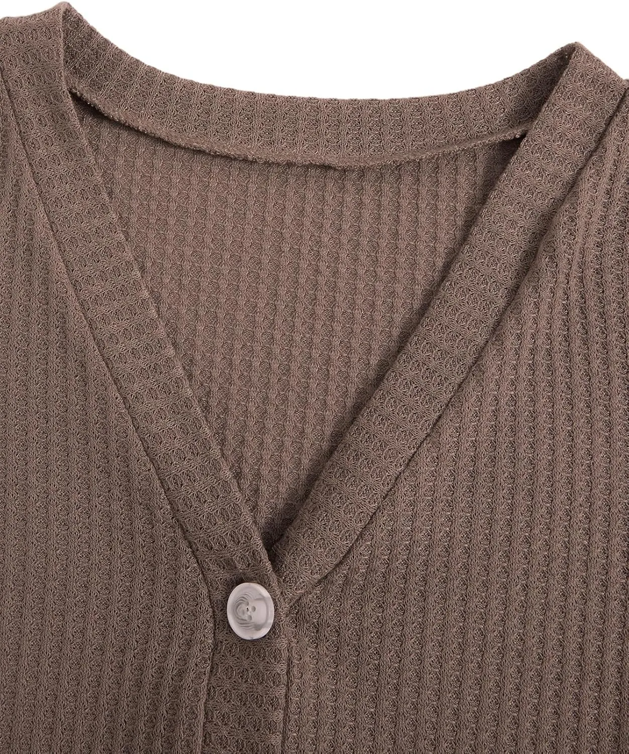 SweatyRocks Women's Long Sleeve Button Front V Neck Soft Knit Cardigan Sweaters