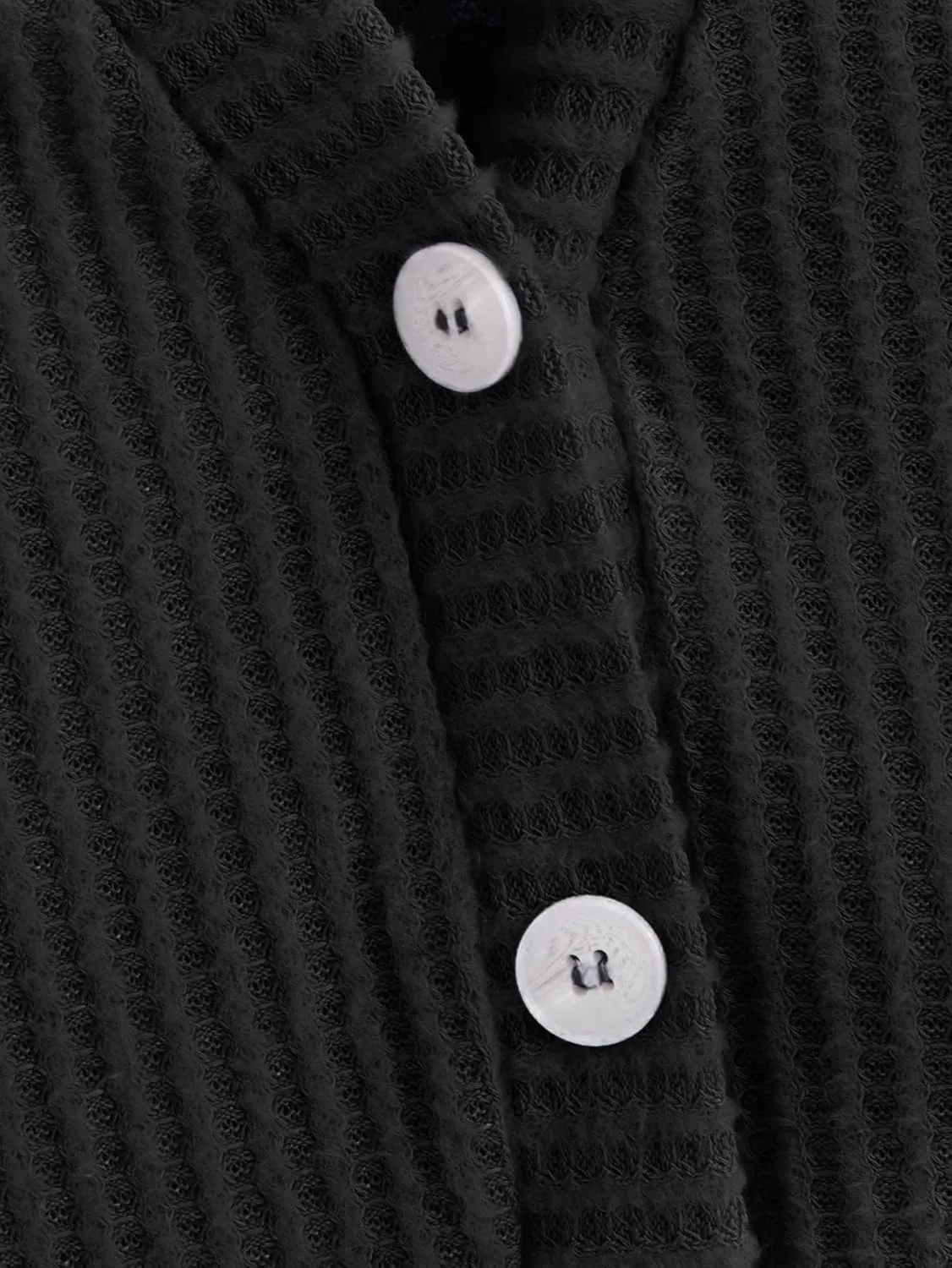 SweatyRocks Women's Long Sleeve Button Front V Neck Soft Knit Cardigan Sweaters