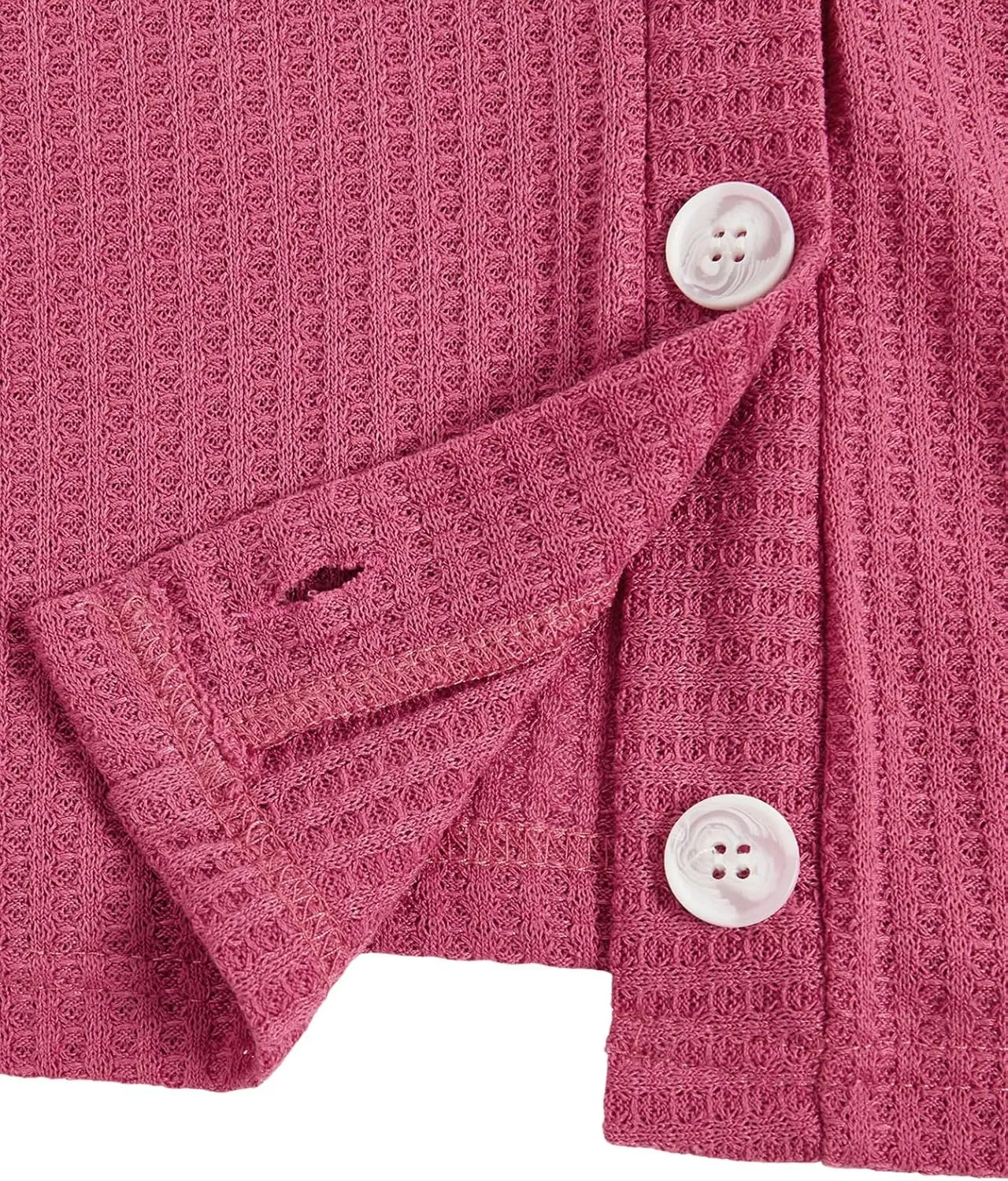 SweatyRocks Women's Long Sleeve Button Front V Neck Soft Knit Cardigan Sweaters