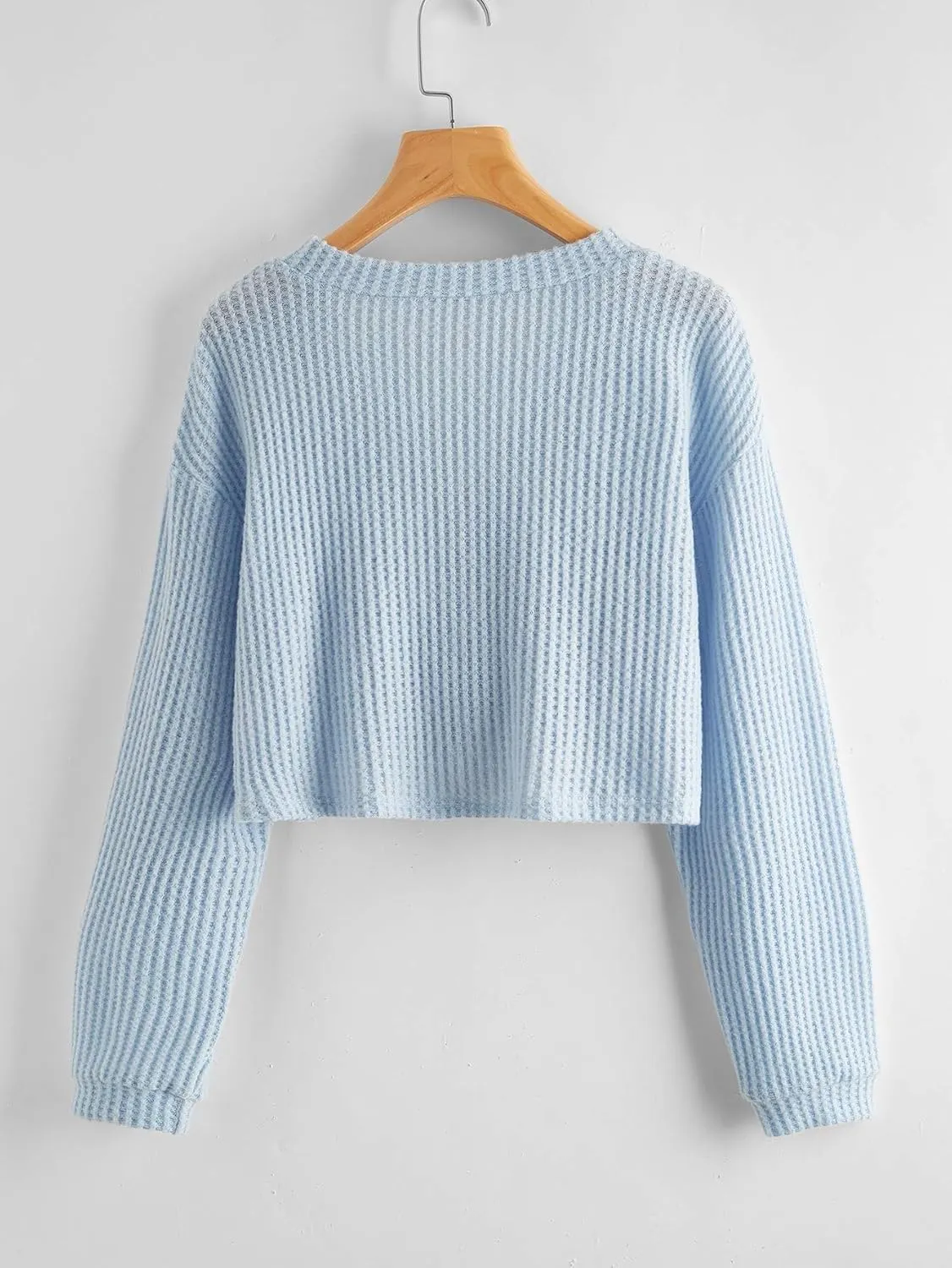 SweatyRocks Women's Long Sleeve Button Front V Neck Soft Knit Cardigan Sweaters