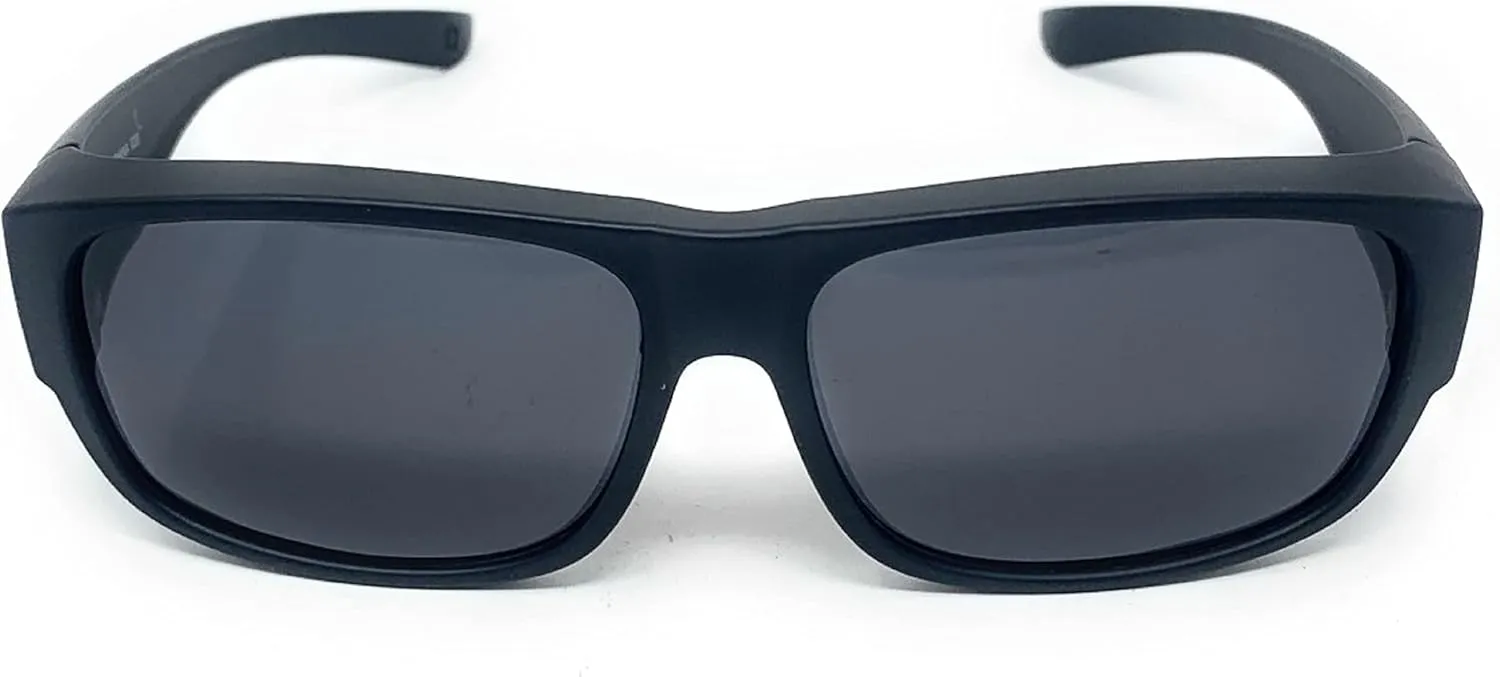 The Mirrored Fit Over Glasses, OTG, Polarized Unisex Wrap-Around Sunglasses for Men and Women