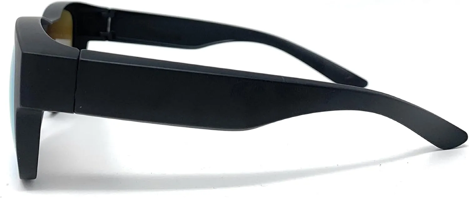 The Reflector Fit Over Glasses, OTG, Polarized Unisex Wrap-Around Sunglasses for Men and Women