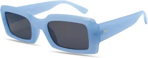 Trendy Rectangle Sunglasses for Women Men Retro 90s Glasses Shades Fashion Cute 2025 Sunglasses