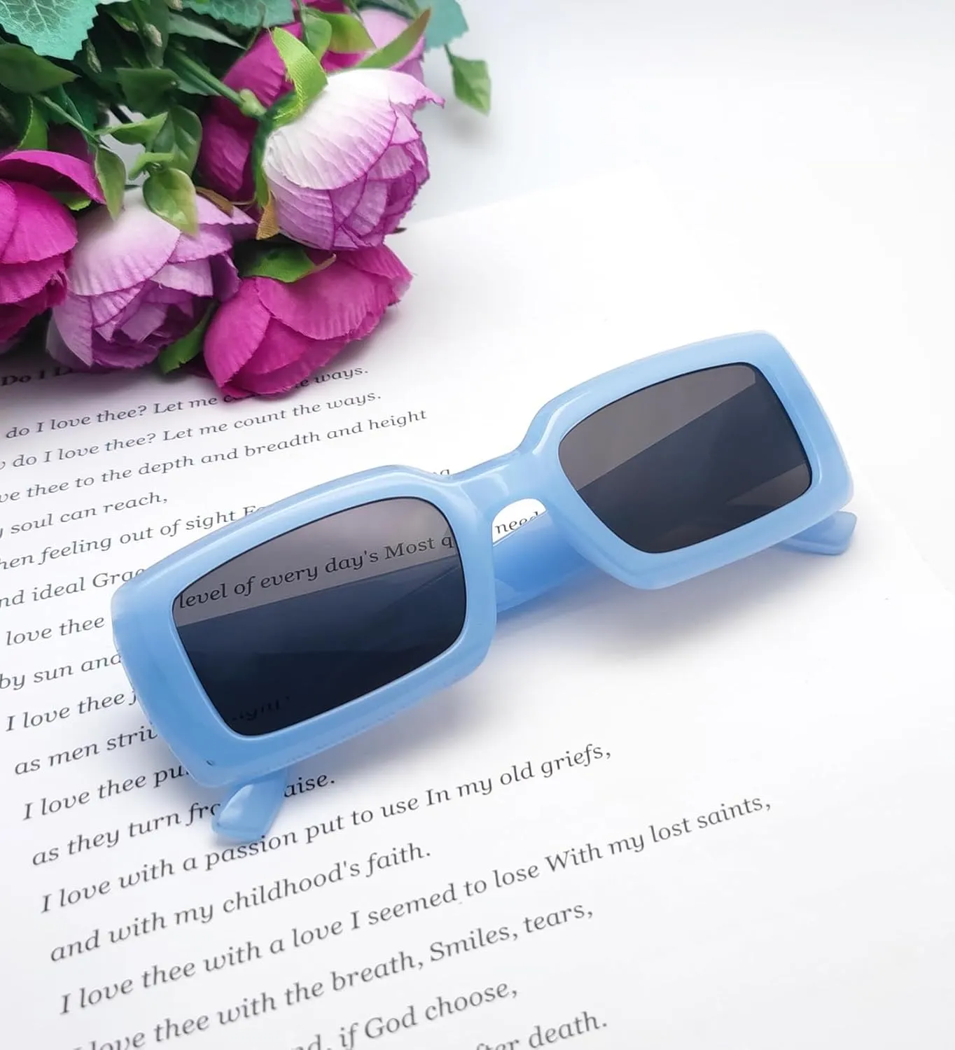 Trendy Rectangle Sunglasses for Women Men Retro 90s Glasses Shades Fashion Cute 2025 Sunglasses