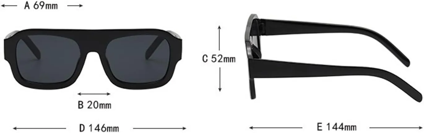 Trendy Square Decorative Sunglasses Outdoor Men And Women Driving Vacation Sports Polarized Sun Glasses