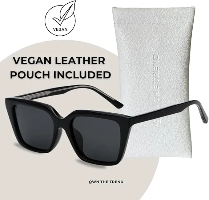 Trendy Sunglasses for Women - Sunglasses Womens with UV protection - Vintage Retro Oval Y2K Fashion Sun Glasses