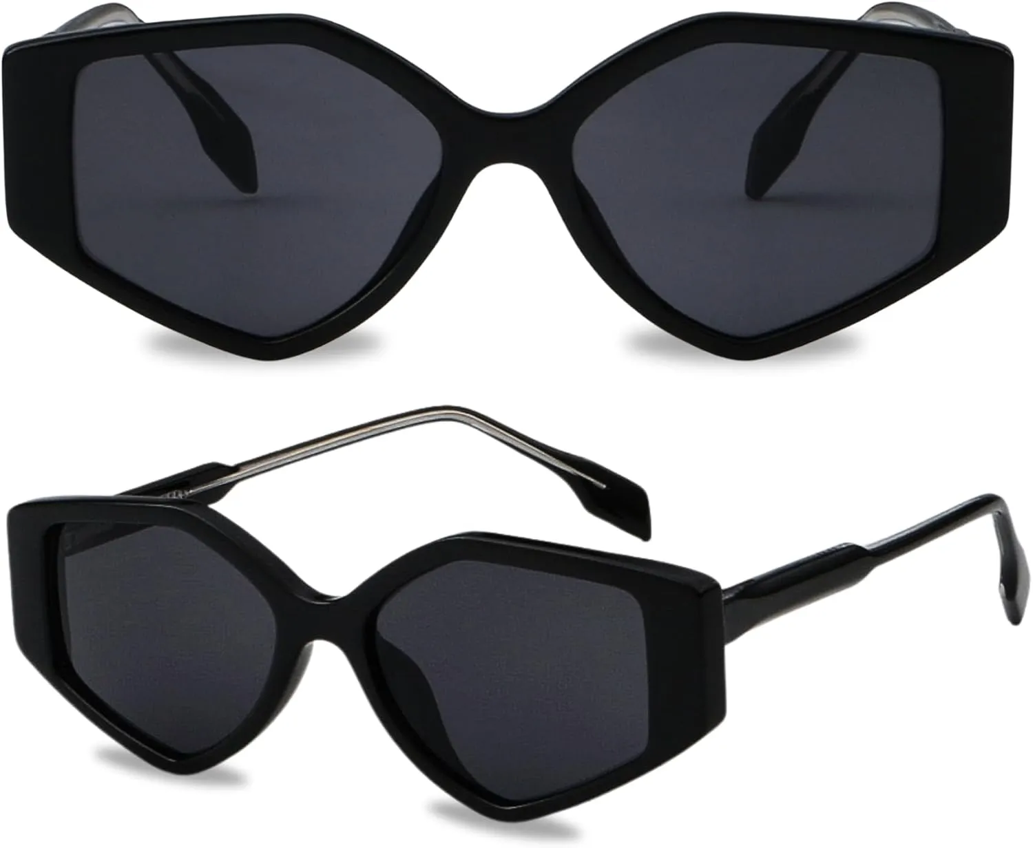 Trendy Sunglasses for Women - Sunglasses Womens with UV protection - Vintage Retro Oval Y2K Fashion Sun Glasses
