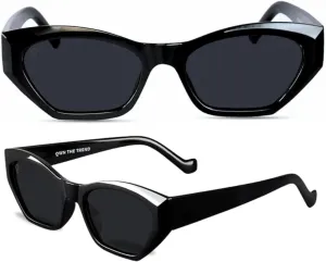 Trendy Sunglasses for Women - Sunglasses Womens with UV protection - Vintage Retro Oval Y2K Fashion Sun Glasses