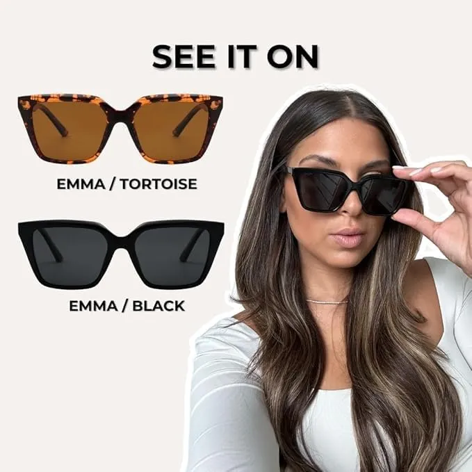 Trendy Sunglasses for Women - Sunglasses Womens with UV protection - Vintage Retro Oval Y2K Fashion Sun Glasses