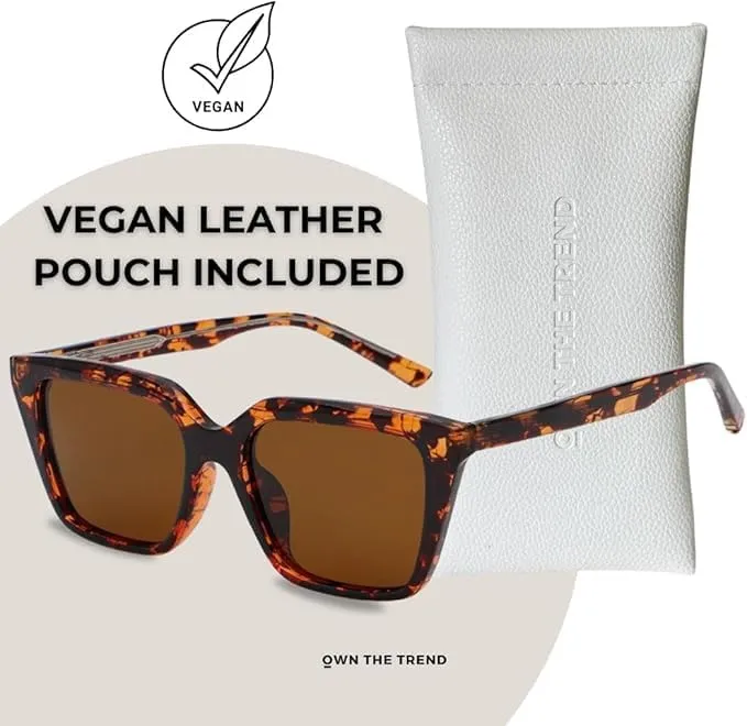 Trendy Sunglasses for Women - Sunglasses Womens with UV protection - Vintage Retro Oval Y2K Fashion Sun Glasses