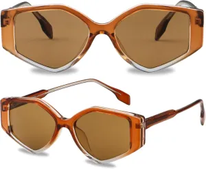 Trendy Sunglasses for Women - Sunglasses Womens with UV protection - Vintage Retro Oval Y2K Fashion Sun Glasses