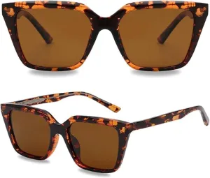 Trendy Sunglasses for Women - Sunglasses Womens with UV protection - Vintage Retro Oval Y2K Fashion Sun Glasses