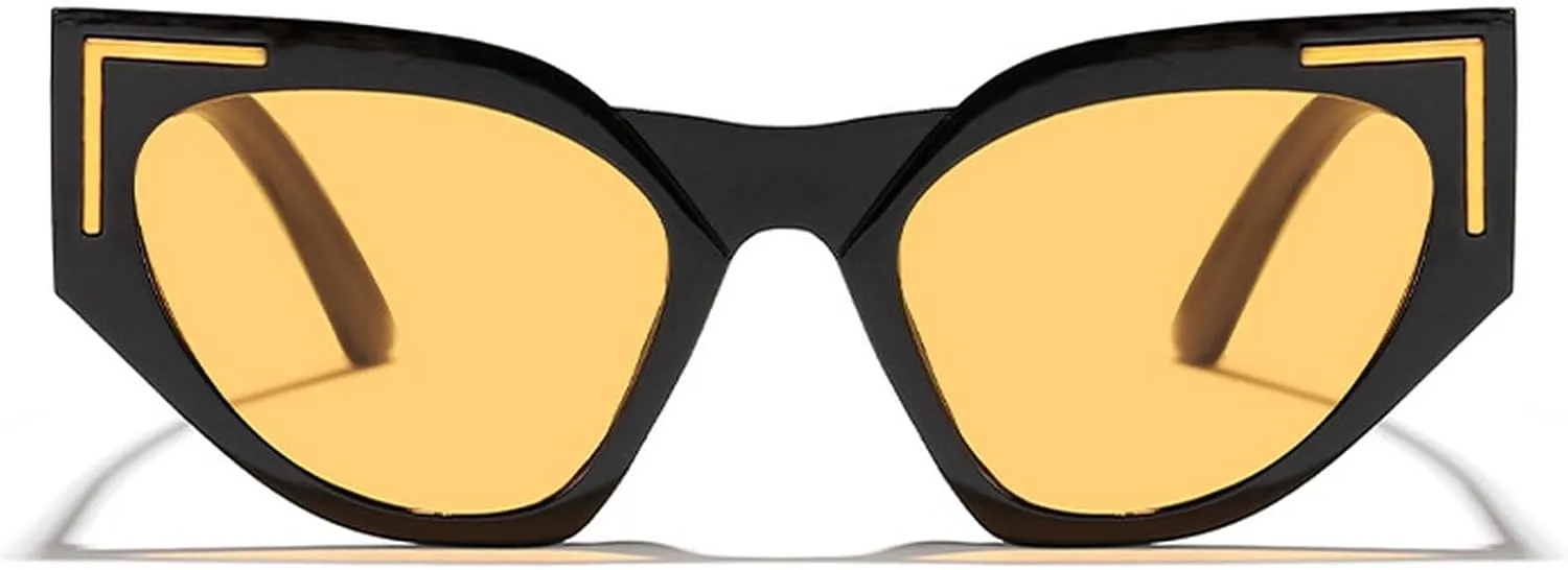 Vintage Cat Eye Sunglasses for Women Fashion Irregular Gradient Eyewear Shades Luxury Ladies Leopard Sun Glasses