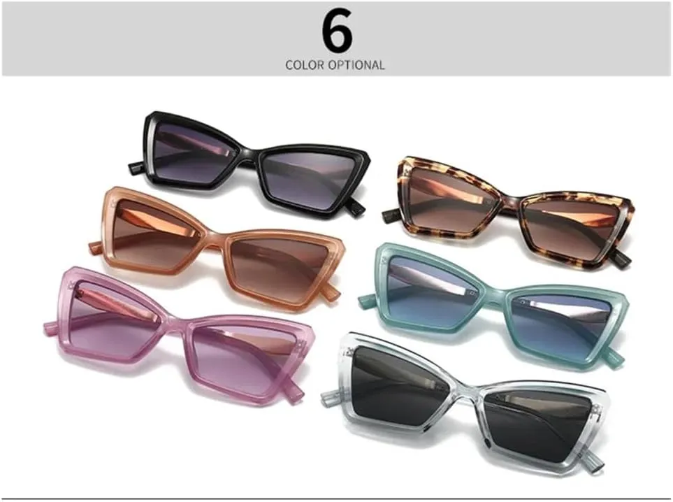 Vintage Cat Eye Sunglasses Women For Female Sun Glasses Punk Ladies Eyeglasses