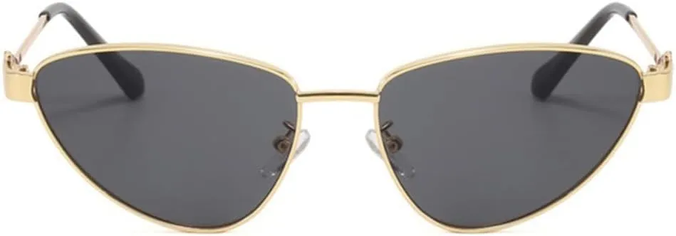 Vintage Metal Cat Eye Sunglasses Women Retro Small Frame triangle Sun Glasses Female Eyewear Shades for Lady