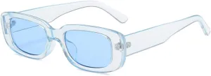 Vintage Rectangle Sunglasses Small Square Non Polarized Lens