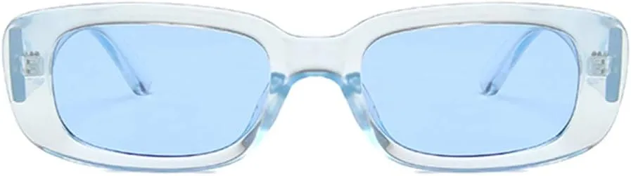 Vintage Rectangle Sunglasses Small Square Non Polarized Lens