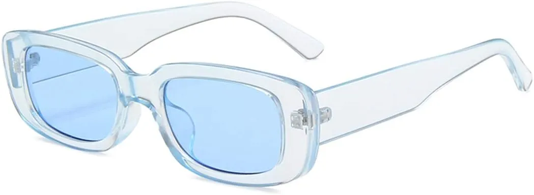 Vintage Rectangle Sunglasses Small Square Non Polarized Lens