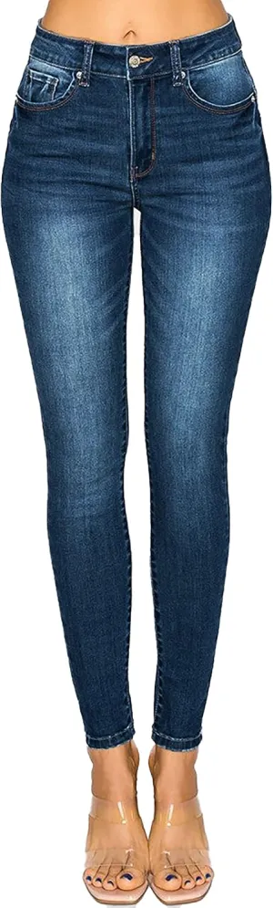 WAX JEAN Women's Repreve Butt I Love You Push-Up High-Rise Skinny Jeans