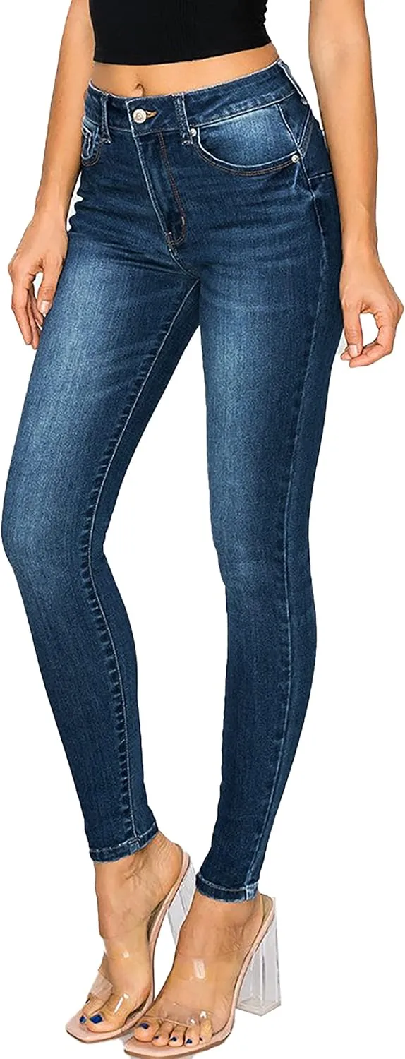 WAX JEAN Women's Repreve Butt I Love You Push-Up High-Rise Skinny Jeans