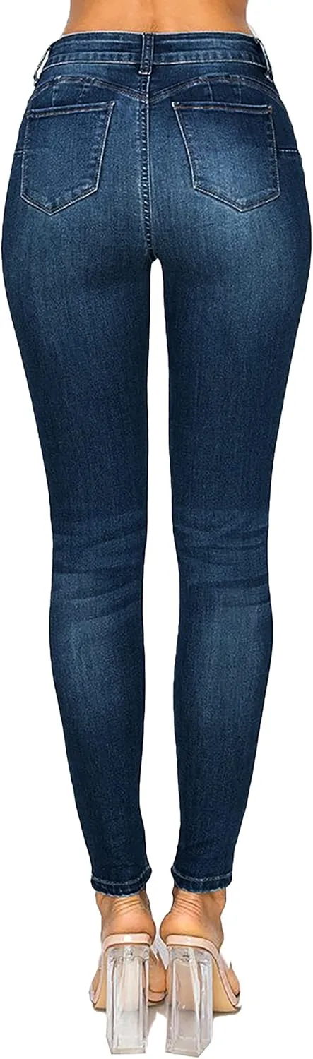 WAX JEAN Women's Repreve Butt I Love You Push-Up High-Rise Skinny Jeans