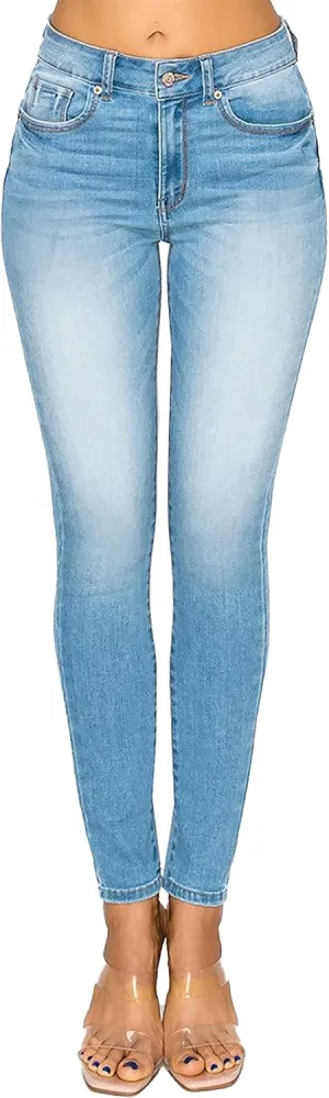 WAX JEAN Women's Repreve Butt I Love You Push-Up High-Rise Skinny Jeans