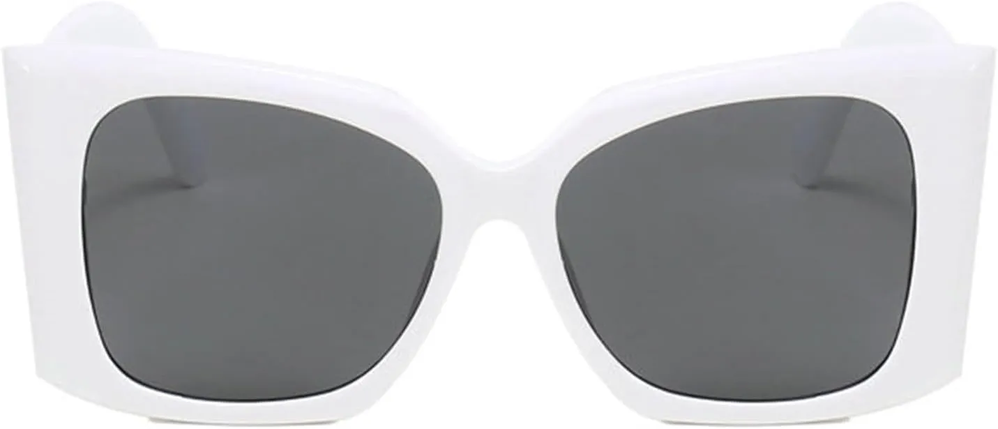 willochra Trendy Oversized Sunglasses Big Frame Irregular Square Gradient Eyewear Designer Vintage cat eye Sun Glasses Shades