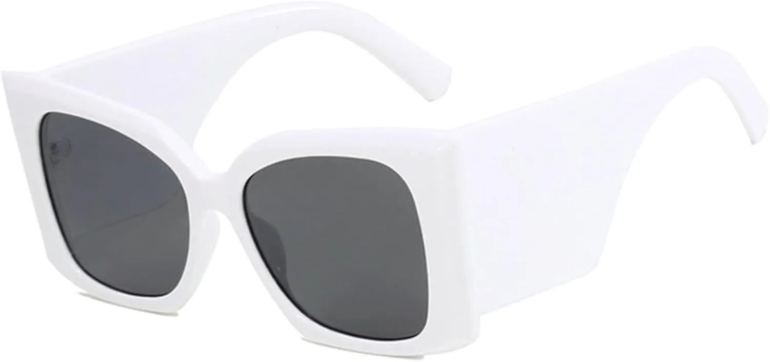 willochra Trendy Oversized Sunglasses Big Frame Irregular Square Gradient Eyewear Designer Vintage cat eye Sun Glasses Shades