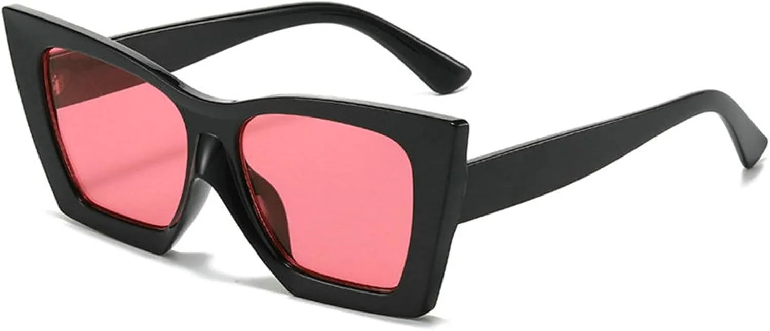 willochra Vintage cat eye Sunglasses Women Men Fashion Square Big Frame Sun Glasses Female Designer Retro Shades