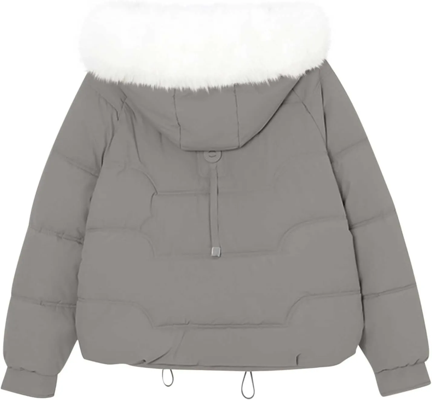 Winter Puffer down Jacket for Women Oversized Warm Outdoor Coat Ladies Hooded Padded down Jacket with Removable Hooded