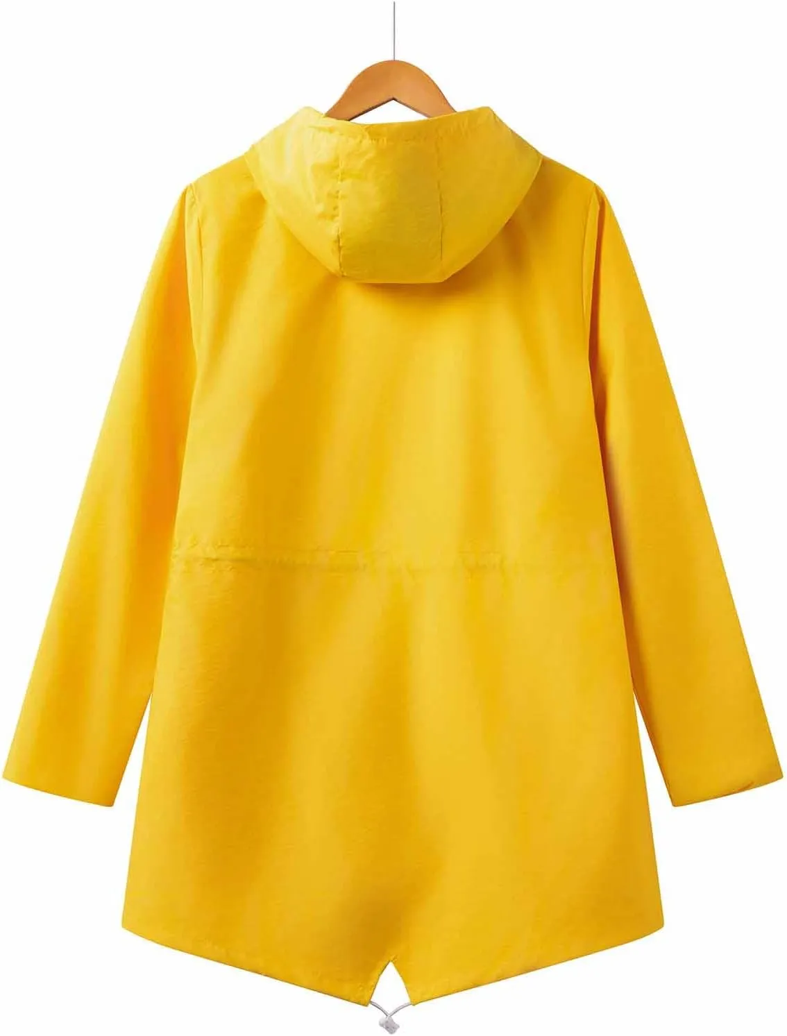 Women Casual Ligtweight Military Jackets Anorak Utility Drawstring Waist Hoodie Zip Up Fall Rain Jackets with Pockets