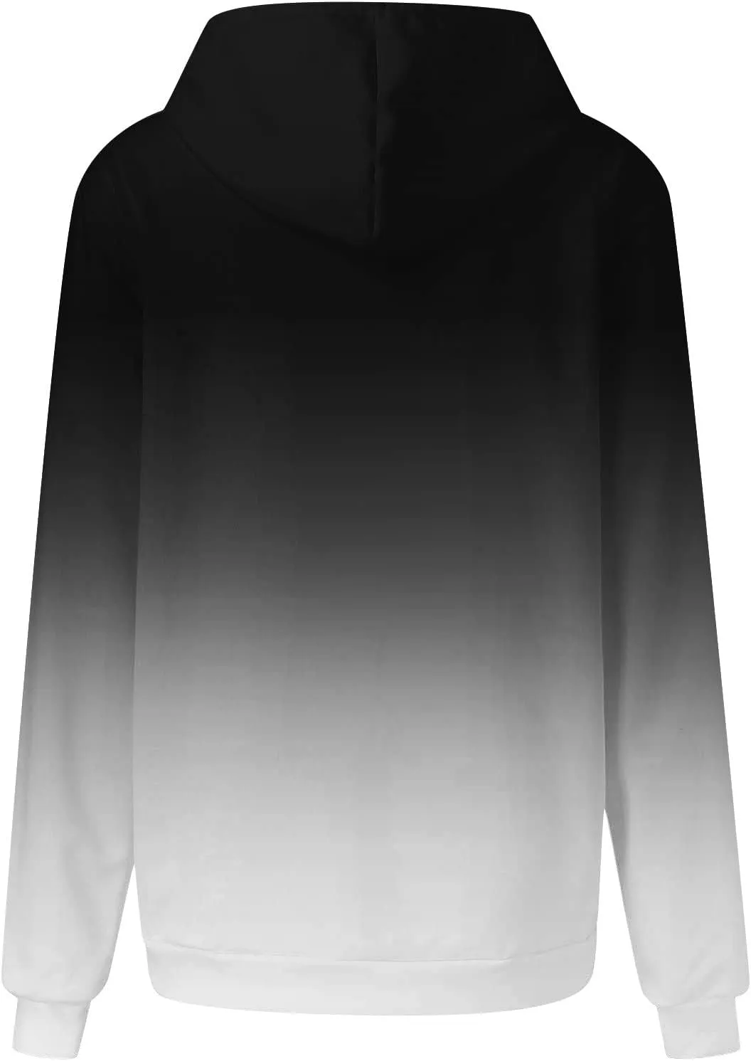 Women Oversized Hoodies&Sweatshirt,Fashion Gradient/Floral Pattern Drawstring Hooded Pullover Tops Fall Clothes