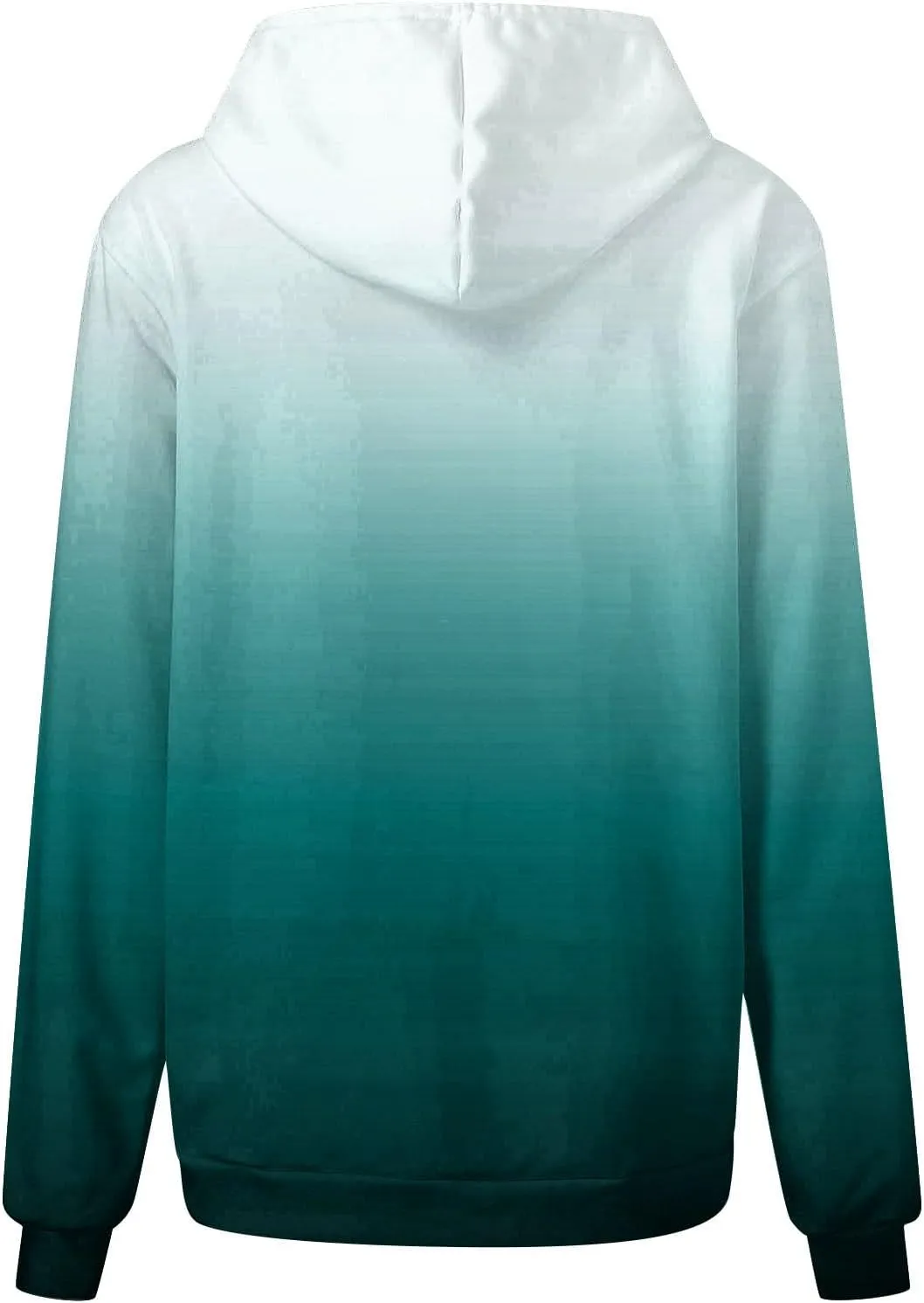 Women Oversized Hoodies&Sweatshirt,Fashion Gradient/Floral Pattern Drawstring Hooded Pullover Tops Fall Clothes