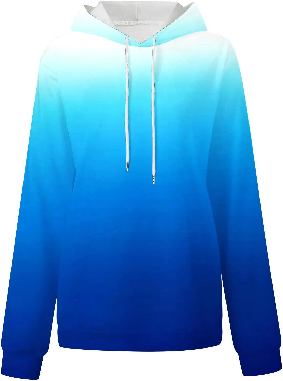 Women Oversized Hoodies&Sweatshirt,Fashion Gradient/Floral Pattern Drawstring Hooded Pullover Tops Fall Clothes