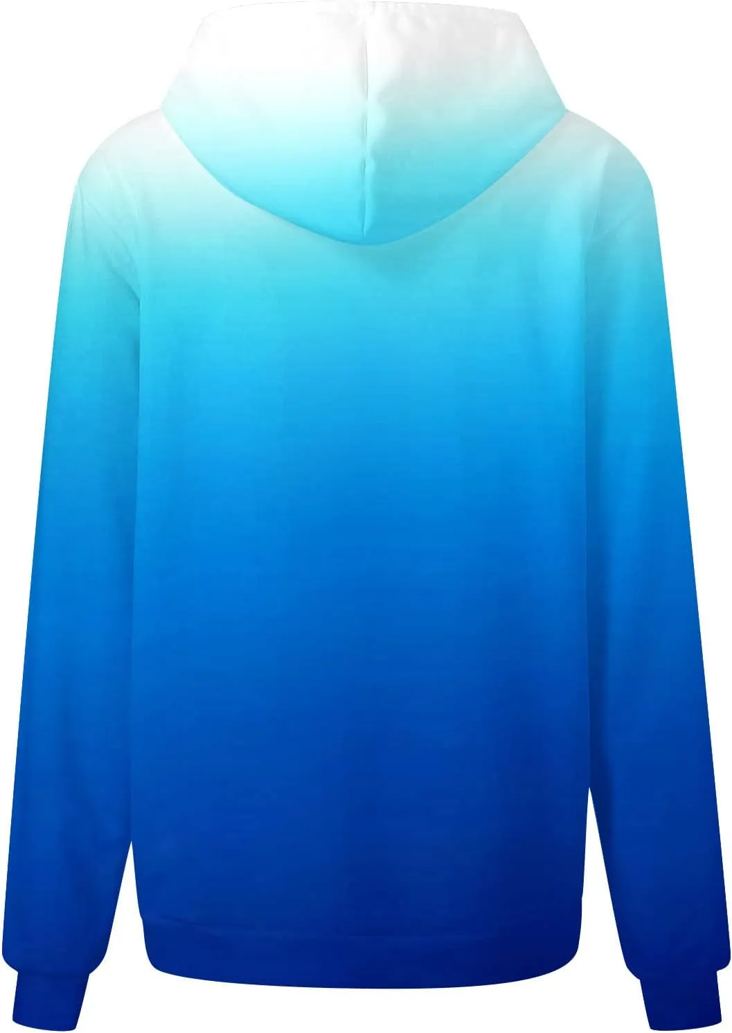 Women Oversized Hoodies&Sweatshirt,Fashion Gradient/Floral Pattern Drawstring Hooded Pullover Tops Fall Clothes
