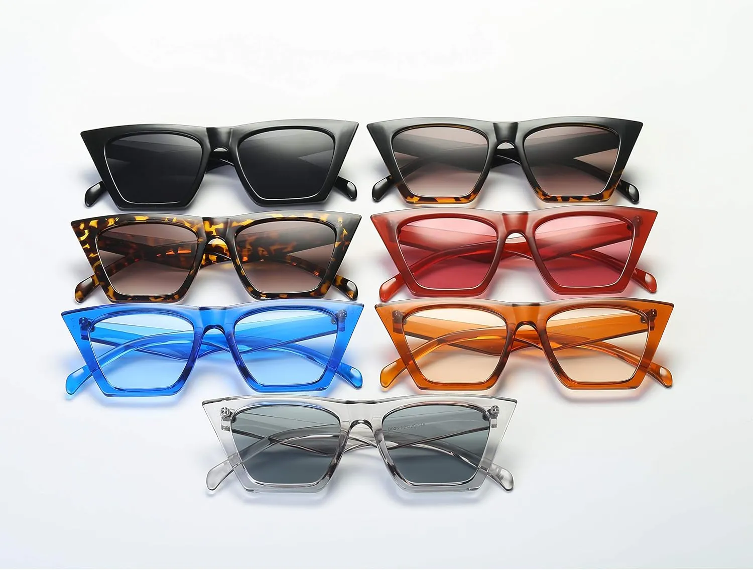 Women Vintage Square Lens Cat Eye Sunglasses Trendy Cateye Frame Eyewear UV400