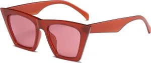 Women Vintage Square Lens Cat Eye Sunglasses Trendy Cateye Frame Eyewear UV400