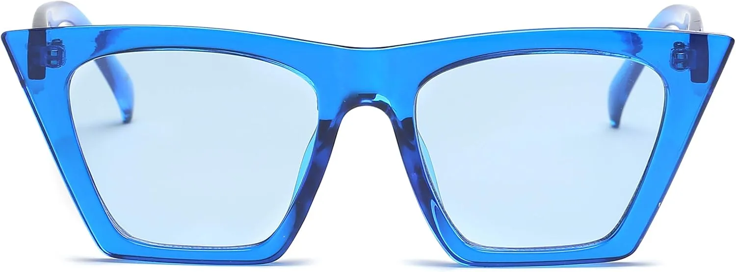 Women Vintage Square Lens Cat Eye Sunglasses Trendy Cateye Frame Eyewear UV400