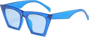 Women Vintage Square Lens Cat Eye Sunglasses Trendy Cateye Frame Eyewear UV400