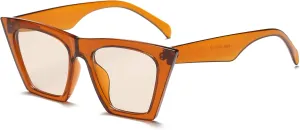 Women Vintage Square Lens Cat Eye Sunglasses Trendy Cateye Frame Eyewear UV400